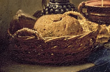 Mjölkflickan, ca 1658-60 olja på duk detalj av 209864